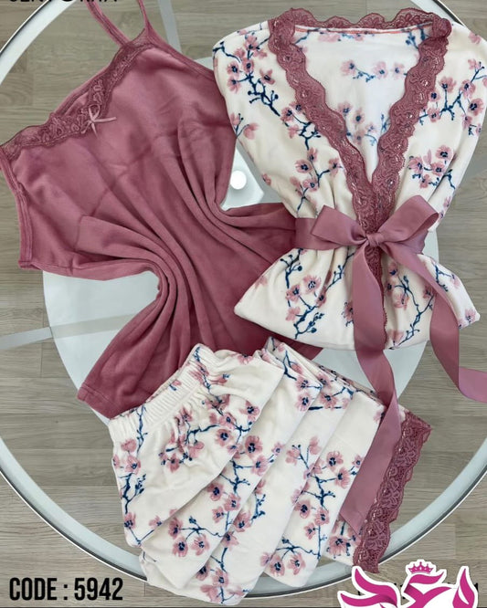 بيجاما حريمي 3 قطع