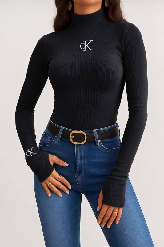 بيزك توب تي شيرت شتوي حريمي