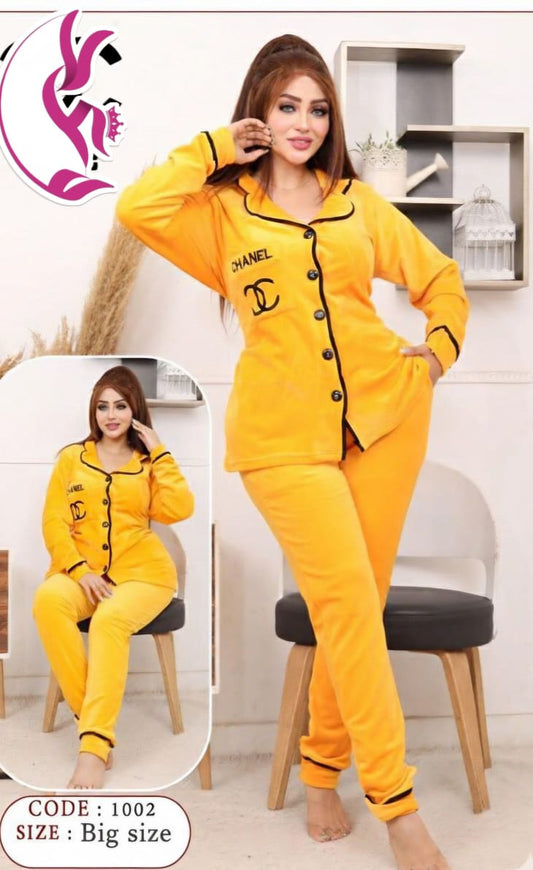 ببجاما زراير قطعتين حريمي