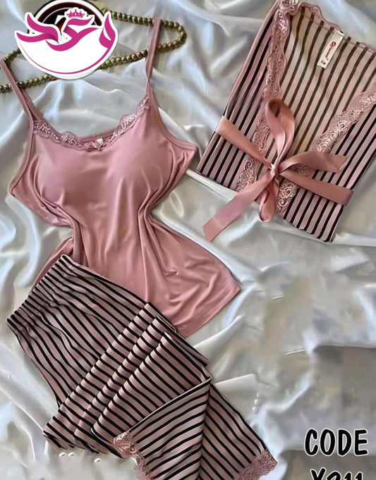 بيجاما حريمي بروب تلت قطع