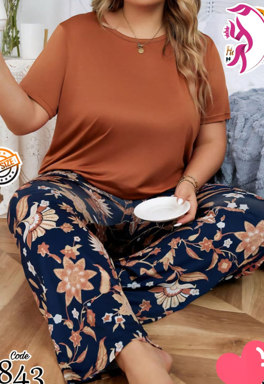 بيجاما حريمي بيج سايز مشجره