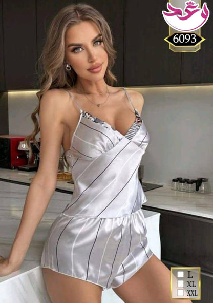 طقم3 قطع ستان حريمي