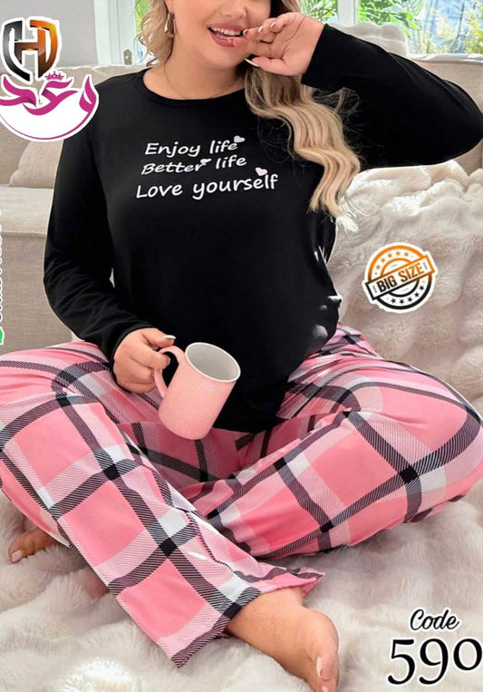 بيجاما خريفي بيج سايز