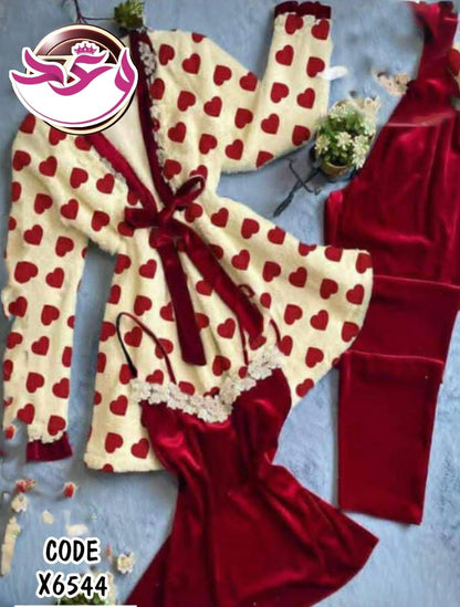 بيجاما حريمي تلت قطع