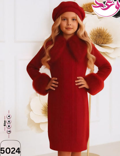 فستان اطفالي شتوي