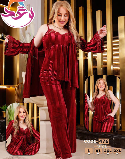 بيجاما حريمي تلت قطع