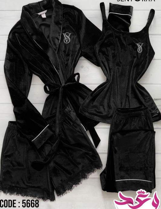 بيجاما حريمي اربع قطع