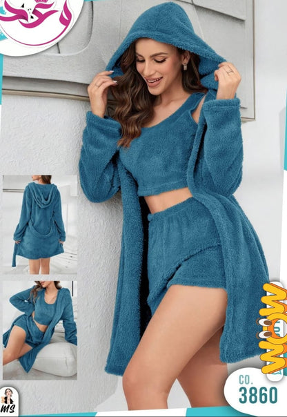 طقم هوت شورت بروب تلت قطع