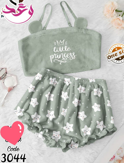 طقم هوت شورت قطعتين حريمي