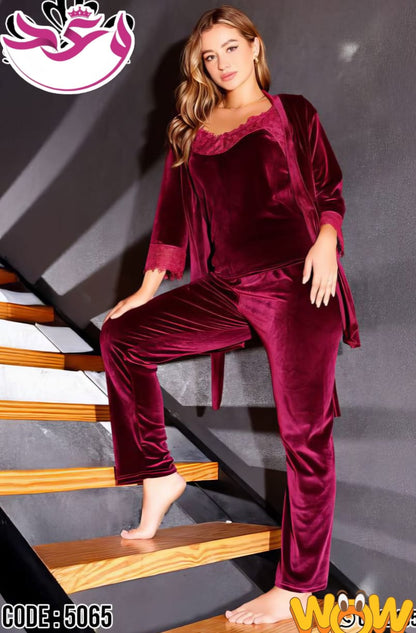 بيجامه حريمي 4 قطع