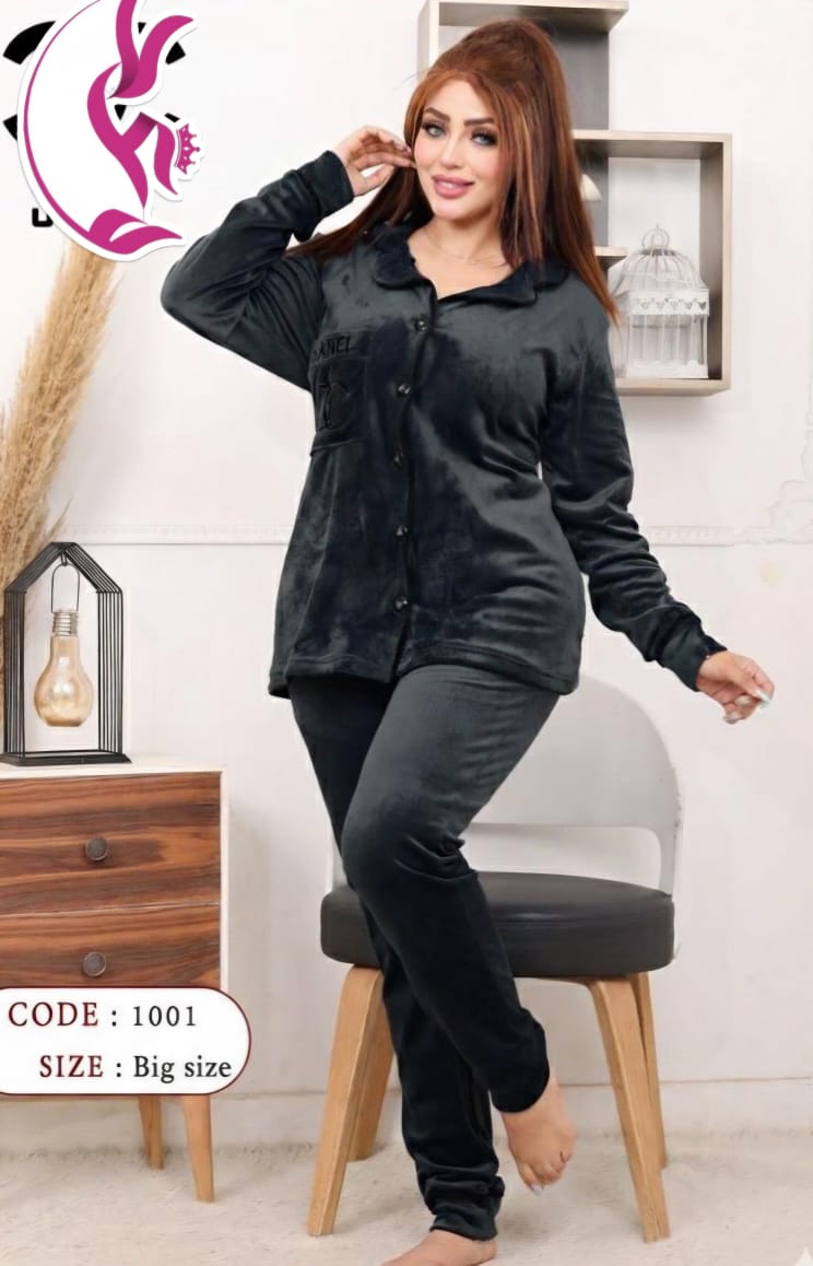 ببجاما  زراير قطعتين حريمي