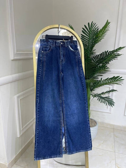 بنطلون جينز ويد ليج حريمي