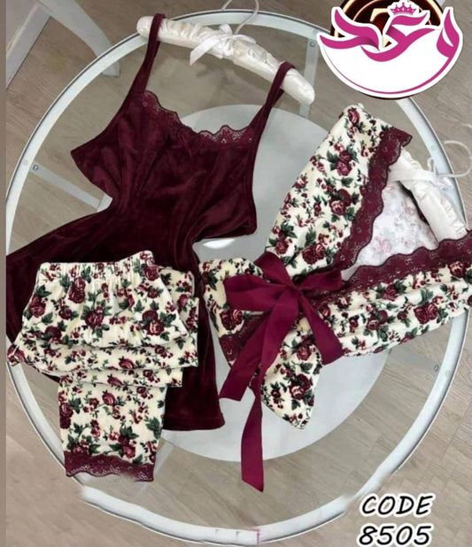 بيجاما حريمي بروب تلت قطع