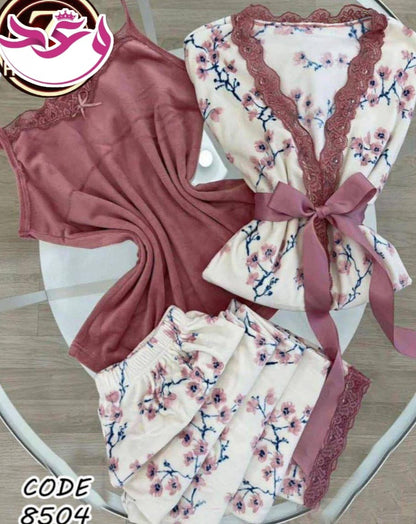 بيجاما حريمي بروب تلت قطع
