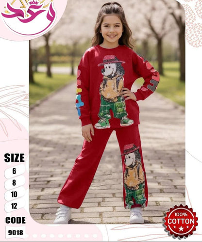 طقم بناتي قطعتين